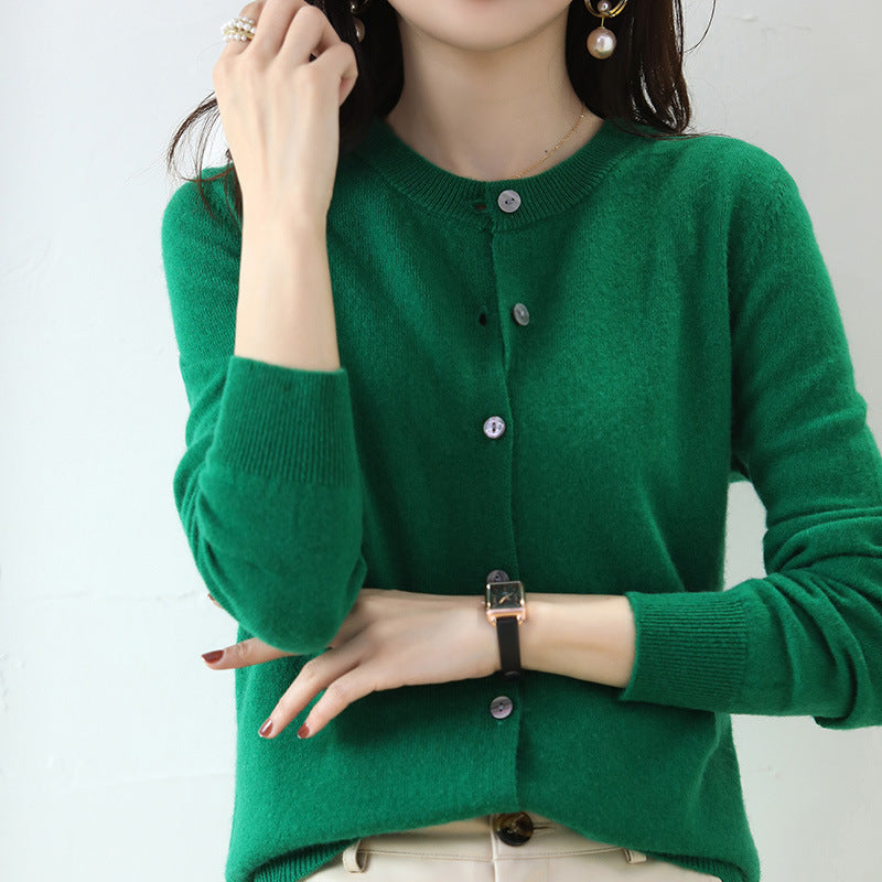 Cardigan Court Femme Chic en Maille