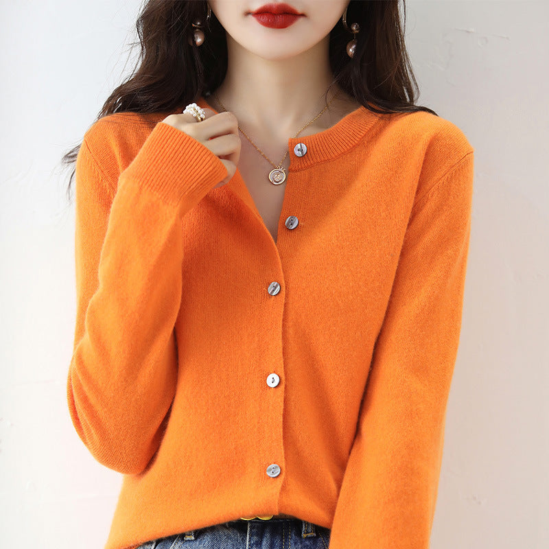 Cardigan Court Femme Chic en Maille
