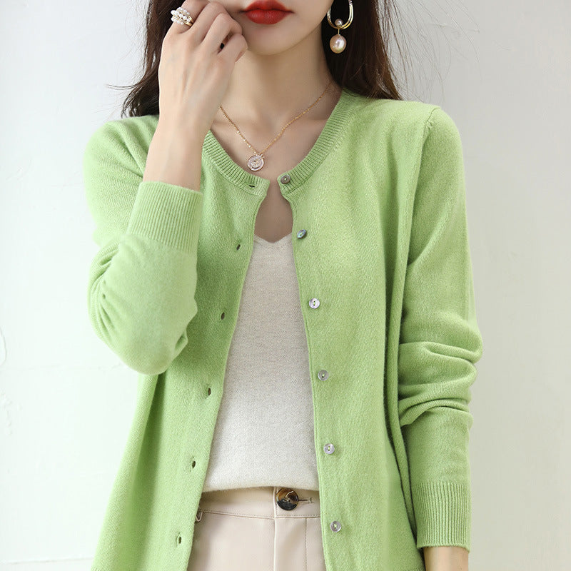 Cardigan Court Femme Chic en Maille