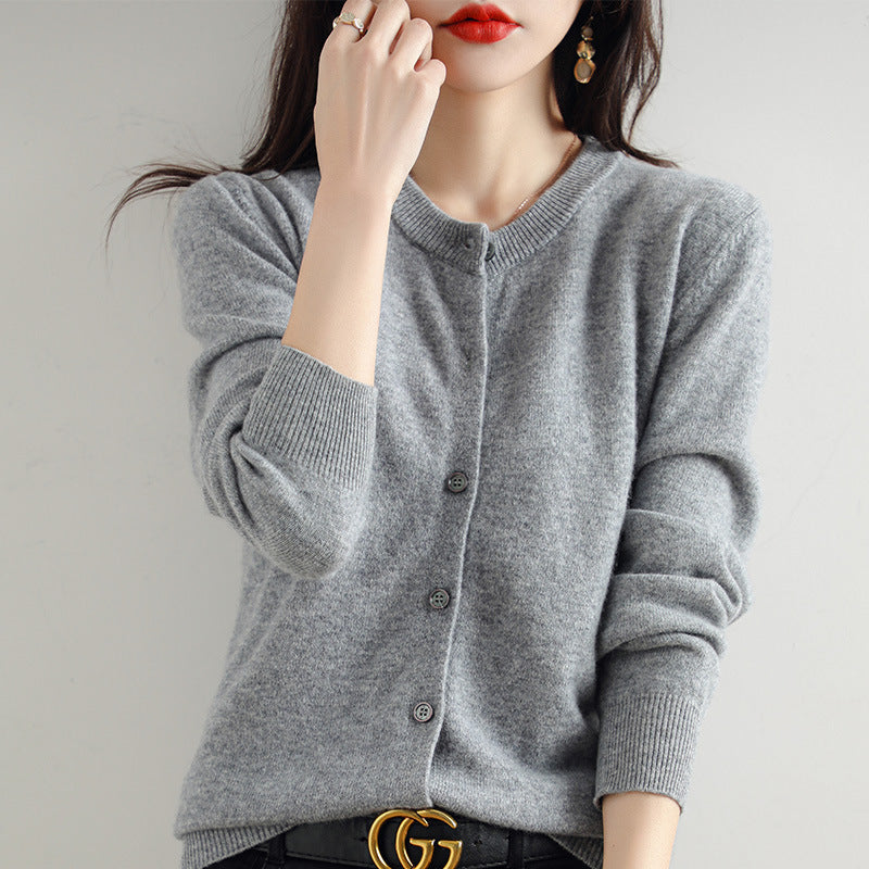 Cardigan Court Femme Chic en Maille