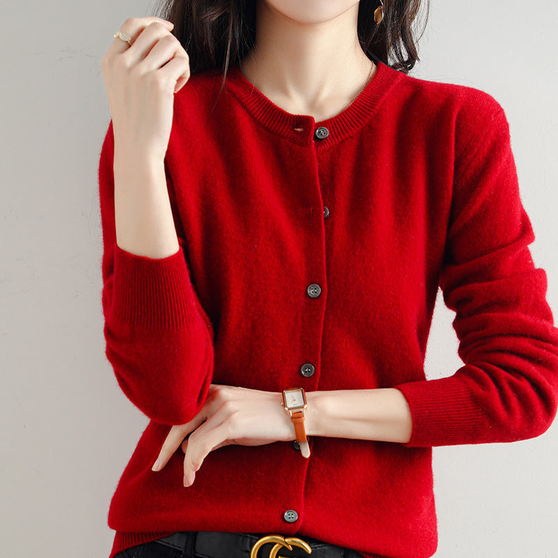 Cardigan Court Femme Chic en Maille