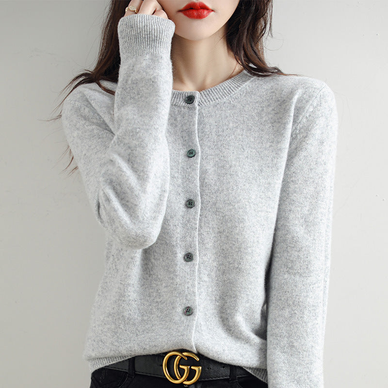 Cardigan Court Femme Chic en Maille