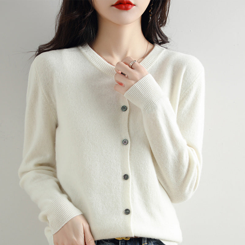 Cardigan Court Femme Chic en Maille