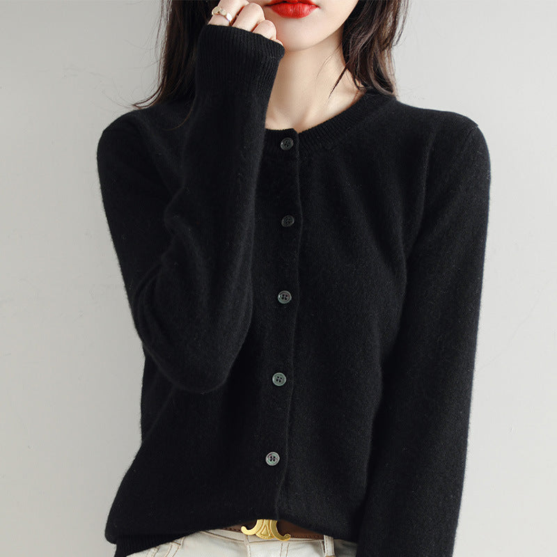 Cardigan Court Femme Chic en Maille