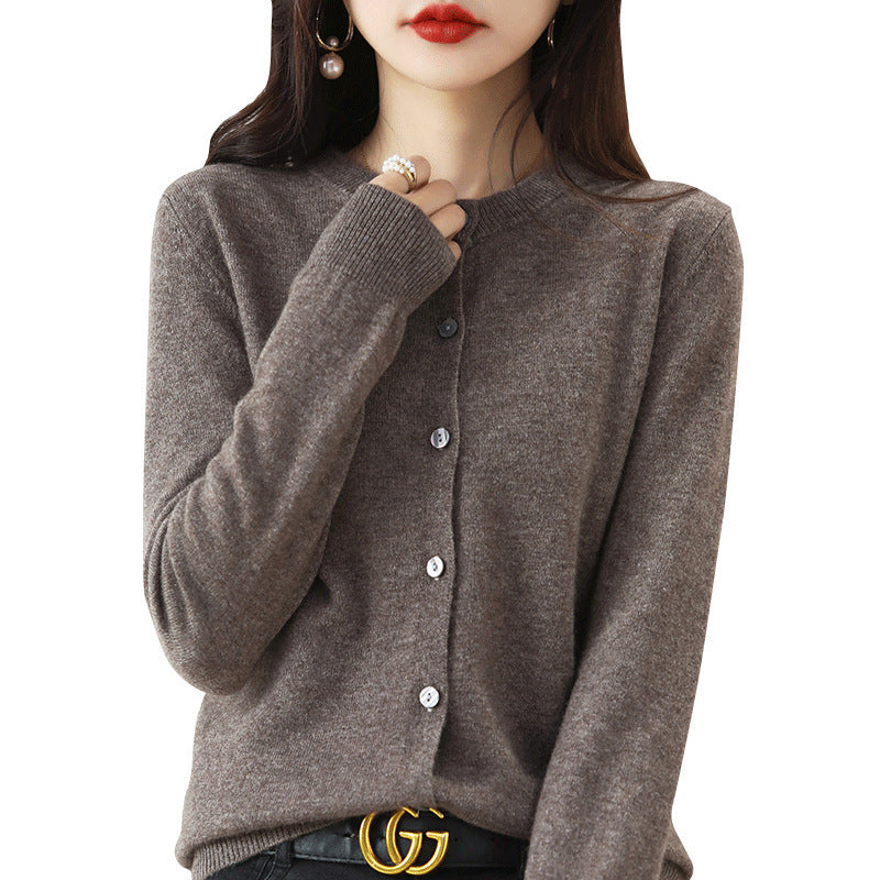 Cardigan Court Femme Chic en Maille