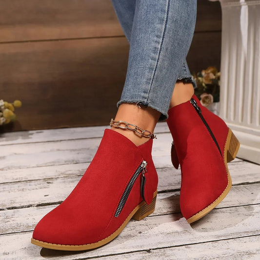 Bottines à Talon Moyen Chic Femme