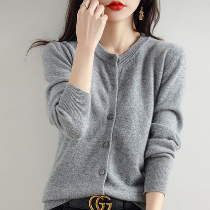 Cardigan Court Femme Chic en Maille