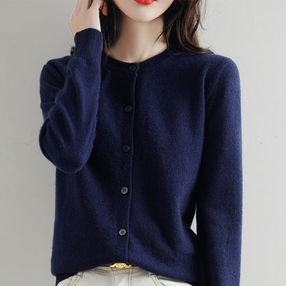 Cardigan Court Femme Chic en Maille